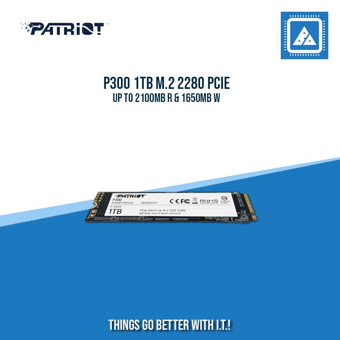 P300 1TB M.2 2280 PCIE UP TO 2100MB R & 1650MB W P300 1TB M.2 2280 PCIE UP TO 2100MB R & 1650MB W